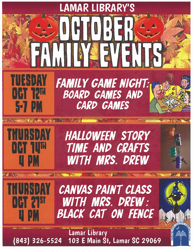 fall events at the library