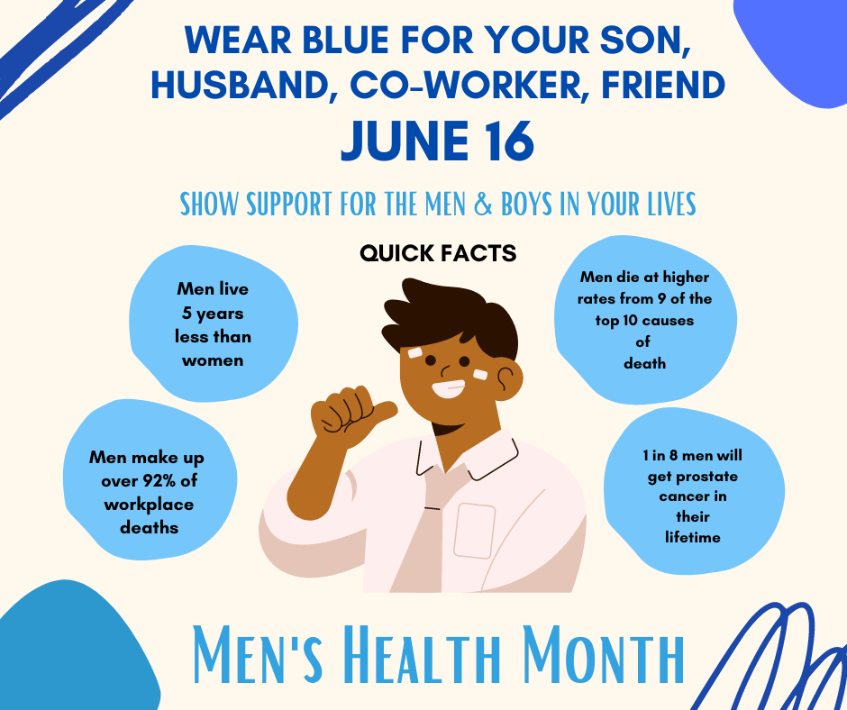 Wear Blue June 16 2022, mens health