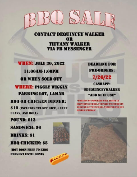 bbq fundraiser in lamar