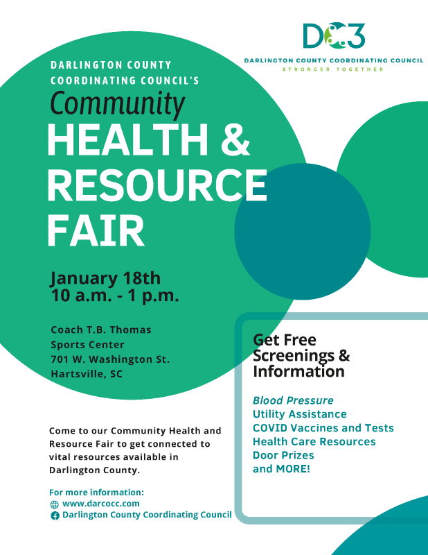 DC3 Health and Resource Fair Flyer