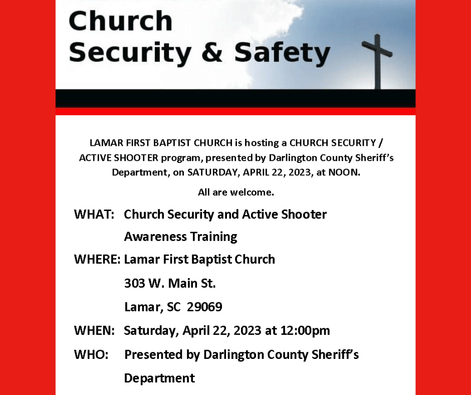 Church Security & Safety Training