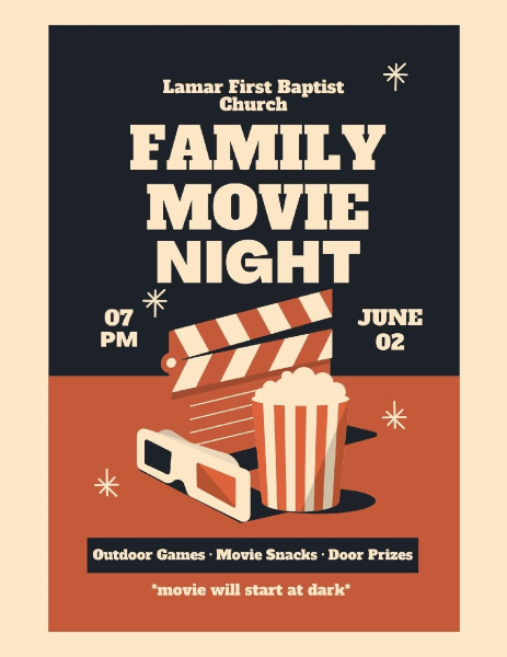 Lamar First Baptist Family Movie Night (June 2 2023)