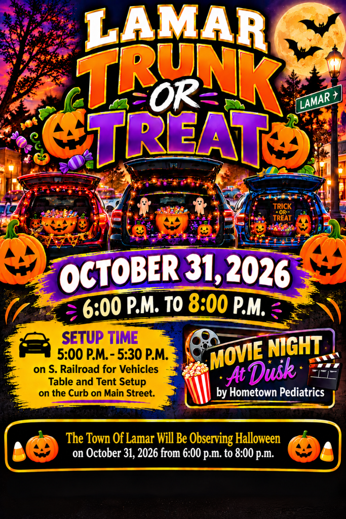 Lamar Trunk-or-Treat Halloween Flyer
